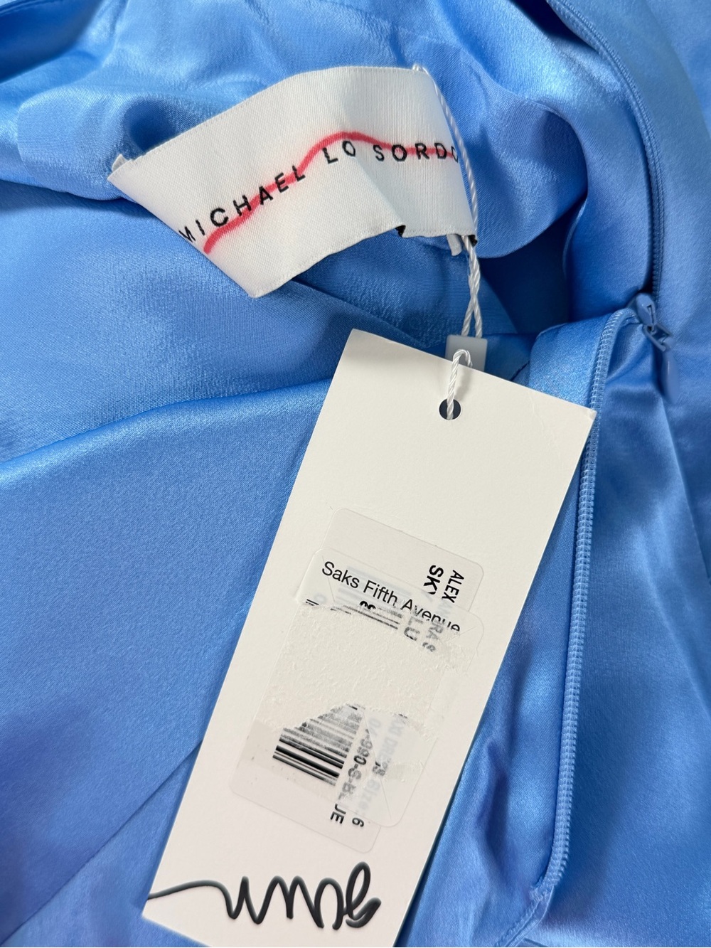 MICHAEL LO SORDO Alexandra Silk-Satin Gown Size US 2 - Picture 11 of 12